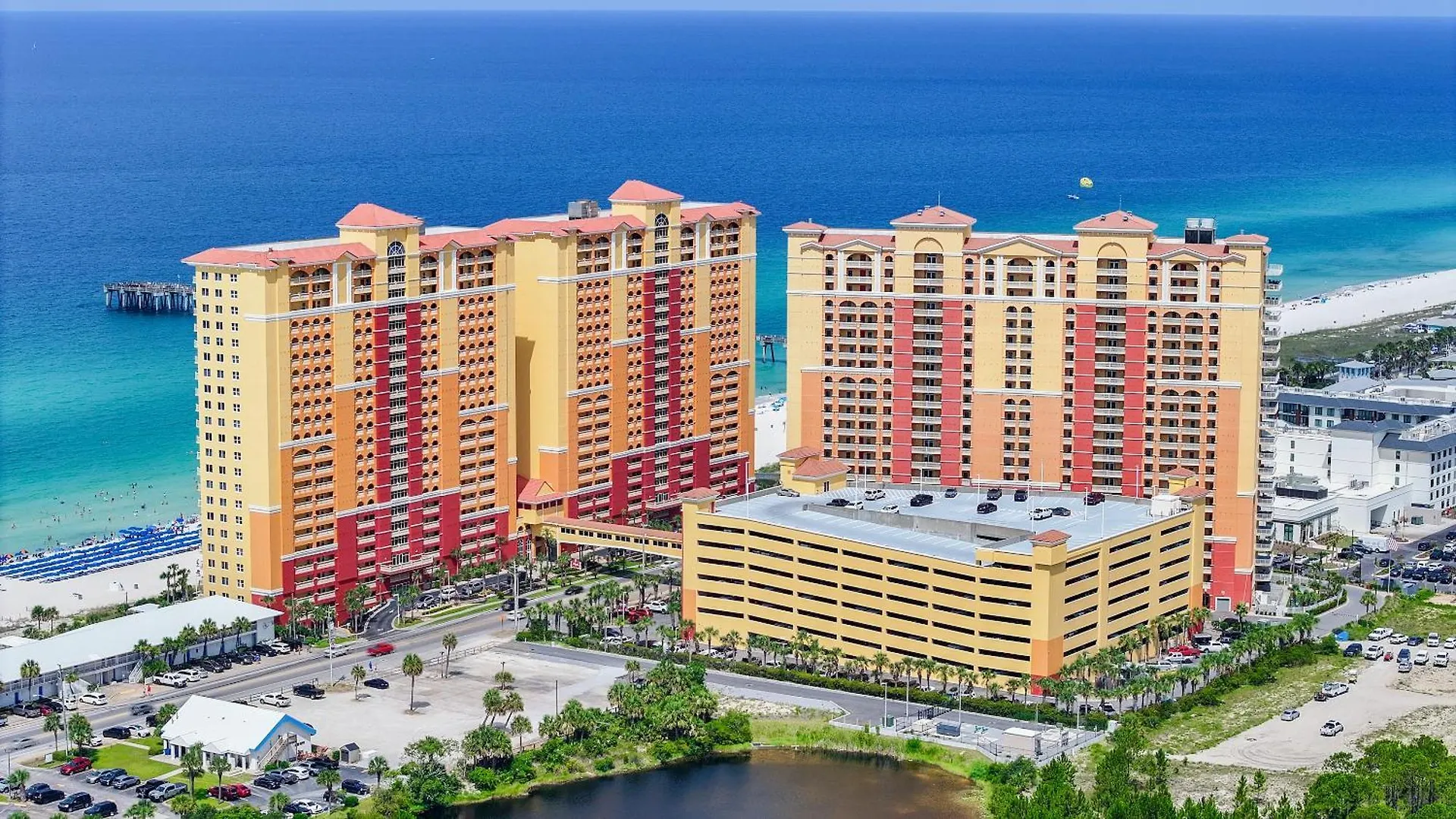 Calypso Beach Resort Towers location